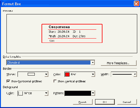  Format Box ( )