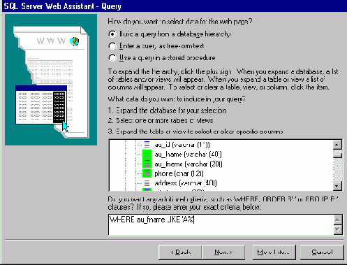    Internet, SQL Web Assistant